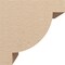 Ekena Millwork 11"W x 11"D x 11"H Wide Alpine Rough Cedar Woodgrain TimberThane Corbel, Primed Tan CORUR11X11X11ALPRCPR - alternate 5